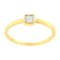 14K Yellow Gold Over Sterling Silver 1/20ctw Miracle Set Diamond Ring
(J-K Color, I1-I2 Clarity)