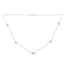 Sterling Silver Treated Diamond Station Necklace (1/2 cttw, Blue Color,
I2-I3 Clarity)