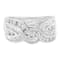 10K White Gold Diamond Bypass Ring (1 Cttw, H-I Color, I1-I2 Clarity)