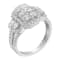 14K White Gold 2 1/4ctw Diamond Cocktail Cluster Ring (G-H Color, SI2-I1
Clarity) - Size 7