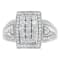 10K White Gold 1.0ctw Diamond Rectangular Cushion Ring (H-I Color,
SI2-I1 Clarity)