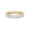 14K Yellow Gold 3.0ctw Princess-cut Diamond Eternity Band Ring