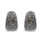 Black Rhodium over 18K White Gold 2 1/4ctw Prong and Bezel Set White and
Brown Diamond Hoop Earrings