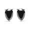 14K White Gold 1/2 Cttw Treated Black Pear Shaped Solitaire Diamond 3
Prong Stud Earrings