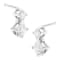 14K White Gold 1.0ctw Double Diamond Stud Earrings