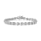 Sterling Silver .25ctw Round-Cut Diamond "X" Link Bracelet