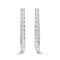 14K White Gold 5.00 Cttw Lab Grown Diamond Inside Out Hoop Earrings (F-G
Color, VS1-VS2 Clarity)