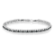 Black Rhodium over Sterling Silver 1.0ctw Rose Cut Blue Diamond
Double-Link 7" Tennis Bracelet