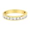 18K Yellow Gold IGI Certified 1.0ctw Diamond Half-Eternity Band(E-F
Color, I1-I2 Clarity)