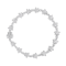 14K White Gold 1 1/5ctw Diamond Flower Blossom Link Bracelet (H-I Color,
SI1-SI2 Clarity) - Size 7"