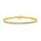 14K Yellow Gold Over Sterling Silver 3.0ctw Miracle-Set Diamond Tennis Bracelet