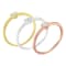 14K Gold Over Sterling Silver Diamond Heart Ring Set (1/6 Cttw, J-K
Color, I1-I2 Clarity)