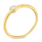 14K Yellow Gold Over Sterling Silver Miracle Set Diamond Ring (1/20
Cttw, J-K Color, I1-I2 Clarity)