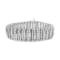 Sterling Silver 8.50ctw Diamond 7 Row Chevron "S" Curved Link
Tennis Bracelet