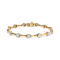 10K Yellow Gold Over Sterling Silver 1.0 Cttw Miracle Set Diamond Bezel
Style Station Link Bracelet