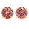 0.50ctw Brilliant Cut Lab Grown Pink Diamond Classic Solitaire 14K
Yellow Gold Earrings