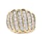 10 Yellow Gold 2.00ctw Diamond Multi Row Band Ring (I-J Color, I1-I2 Clarity)