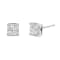 10K White Gold 1.0ctw Invisible Set Princess-Cut Diamond Composite
Square Shape Stud Earrings