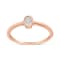 14K Rose Gold Over Sterling Silver Miracle Set Diamond Promise Ring (J-K
Color, I1-I2 Clarity)