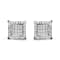 10K White Gold 1 1/4 Cttw Princess Diamond Composite Double Square and
Halo Stud Earrings