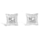 10K White Gold 1/5 Cttw Invisible Set Princess-Cut Diamond Stud Earrings
(H-I Color, SI2-I1 Clarity)