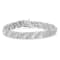 Sterling Silver 2.0ctw Diamond Double Wrap S Curve Link Bracelet