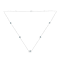 Sterling Silver Treated Blue Color Diamond Station Necklace (1/2 cttw,
Blue Color, I2-I3 Clarity)
