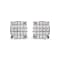 10K White Gold 3/4ctw Princess Diamond Composite Cushion Shape Stud Earrings