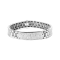 14K White Gold 12.0ctw Men's Invisible Set Diamond Tennis Bracelet- Size
8.5" Inches