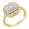 10K Yellow Gold Over Sterling Silver Diamond Cocktail Ring (3/4 Cttw,
J-K Color, I2-I3 Clarity)