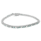 14K White Gold 4 5/8ctw Blue Diamond Bracelet