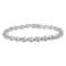 Sterling Silver 1.0ctw Diamond Cluster Link Bracelet