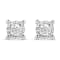 Sterling Silver 1.0ctw Round Brilliant-Cut Diamond Miracle-Set Solitaire
Stud Earrings