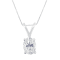 IGI Certified 10K White Gold 3/8ctw Diamond Oval Pendant w\chain(I-J
Color, I1 Clarity)