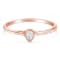 14K Rose Gold Over Sterling Silver 1/20ctw Diamond Miracle Set Ring (J-K
Color, I1-I2 Clarity)