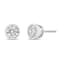 14K White Gold 1.0ctw Lab-Grown Diamond Screw-Back Classic Bezel
Solitaire Stud Earrings