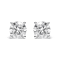 IGI Certified 14K White Gold 5.00 Cttw Round Lab Grown Diamond Stud
Earrings with Screw Backs