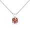 0.50ctw Brilliant Cut Lab Grown Pink Diamond Solitaire 10K White Gold
Pendant with Chain