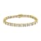 10K Yellow Gold 4.0ctw Alternating Baquette and Round Diamond 7"
Tennis Bracelet