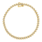 10K Yellow Gold 2.0 Cttw Diamond Alternating Wave and Round Link 7”
Tennis Bracelet (J-K, I2-I3)