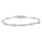Sterling Silver 1/4 Cttw Diamond Flared-Bar 7" Link-Style Tennis
Bracelet (I-J, I3)