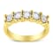 14K Yellow Gold Over Sterling Silver 1.0ctw Diamond 5 Stone Ring (J-K
Color, I1-I2 Clarity)