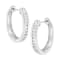 Sterling Silver 1/2 cttw Lab-Grown Diamond Hoop Earring (F-G Color,
VS2-SI1 Clarity)