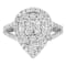 Sterling Silver Diamond Cluster Ring (1 1/2 Cttw, H-I Color, I1-I2 Clarity)