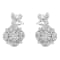 Sterling Silver 1/2ctw Diamond Dangle Miligrain Earring