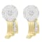 14K Yellow Gold 7/8ctw Round Cut Diamond Earrings