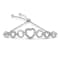 Sterling Silver Diamond Accent 4”-10” Adjustable Bolo Tennis Bracelet
(H-I, I2-I3)