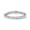 14K White Gold 5.0ctw White Diamond Rectangular Invisible Set Link
Tennis Bracelet
