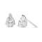 14K White Gold 1.0 Cttw Pear Shape Solitaire Lab Grown Diamond Stud Earrings