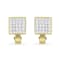 14K Yellow Gold 3-1/5ctw Princess Cut Diamond Square Invisible Set
Huggie Earrings